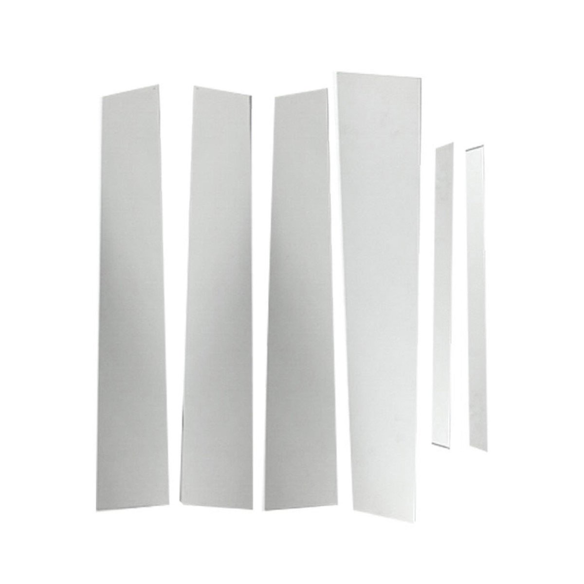 Buick Encore Pillar Trims - Omac - S.Steel - Gloss Silver - 2013-2022